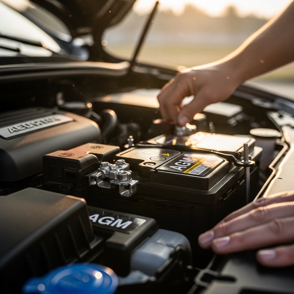 agm battery inside car