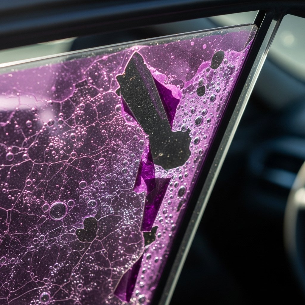 remove window tint from a car window
