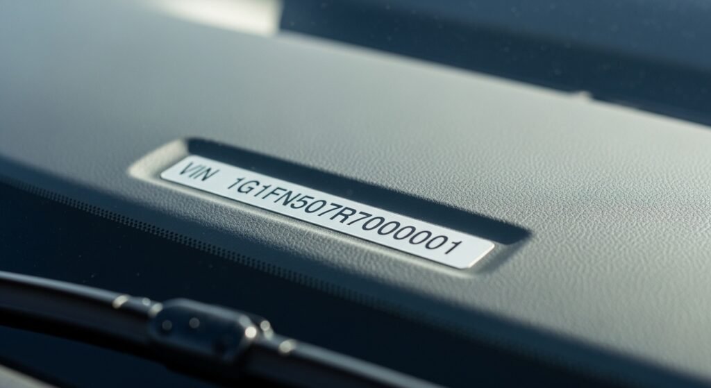 where is the vin number on a car