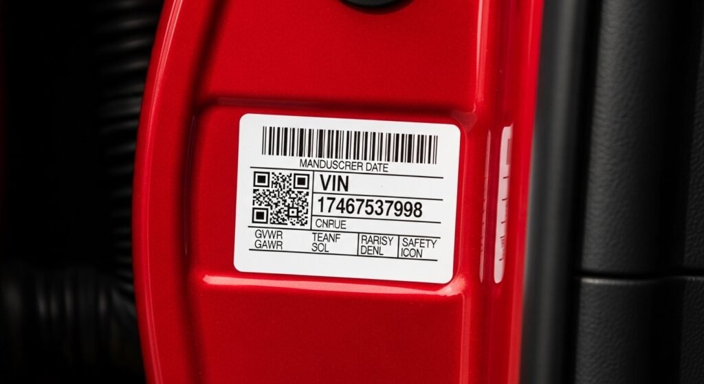 where is the vin number on a car