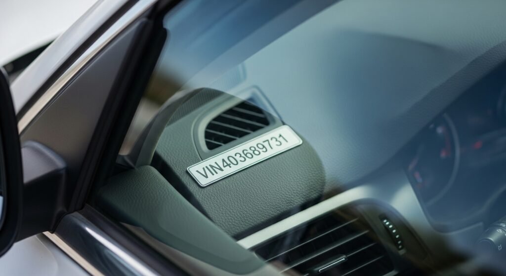 where is the vin number on a car