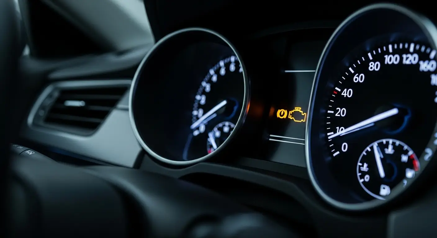 Engine Light On in Car