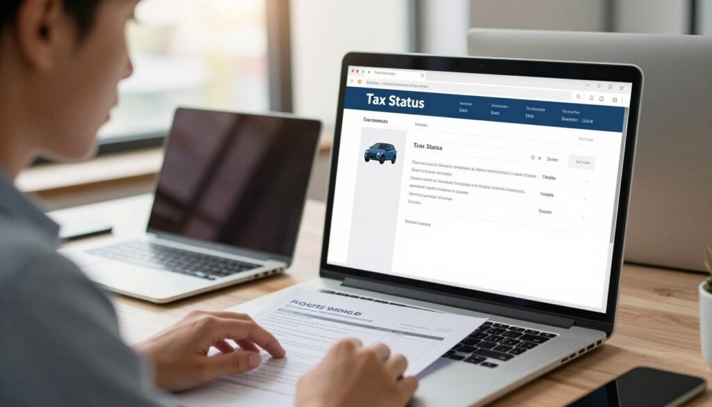 vehicle tax status check